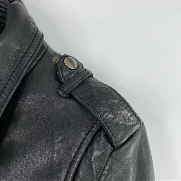 Danier Black Leather Removable Double-Lined Jacket - Size S - Picture 6 of 11